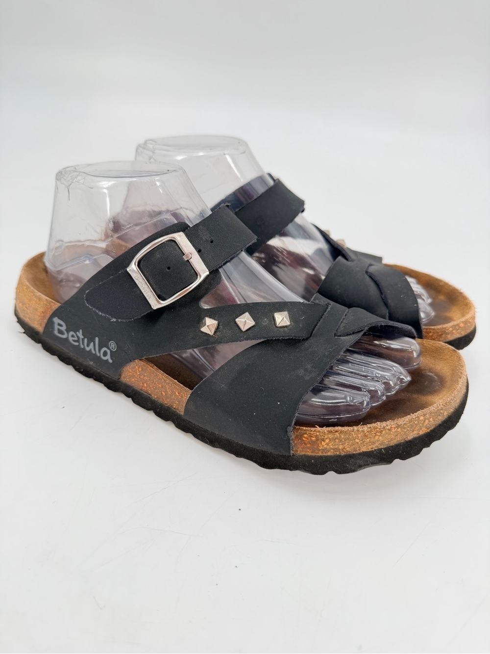 Betula Birkenstock Black Vegan Sandals 39 FLAW